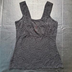 Large Black All Over Lace Cami
